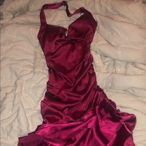 Wine Red Formal Dress